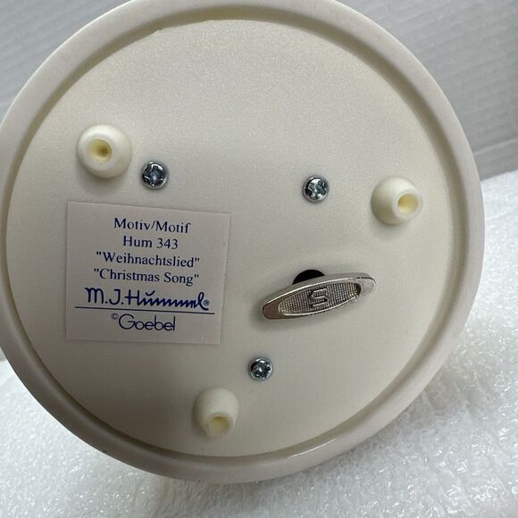 VTG Goebel M.J. Hummel Musical Snow Globe Angel Lantern Christmas Song #343 New - Picture 8 of 14